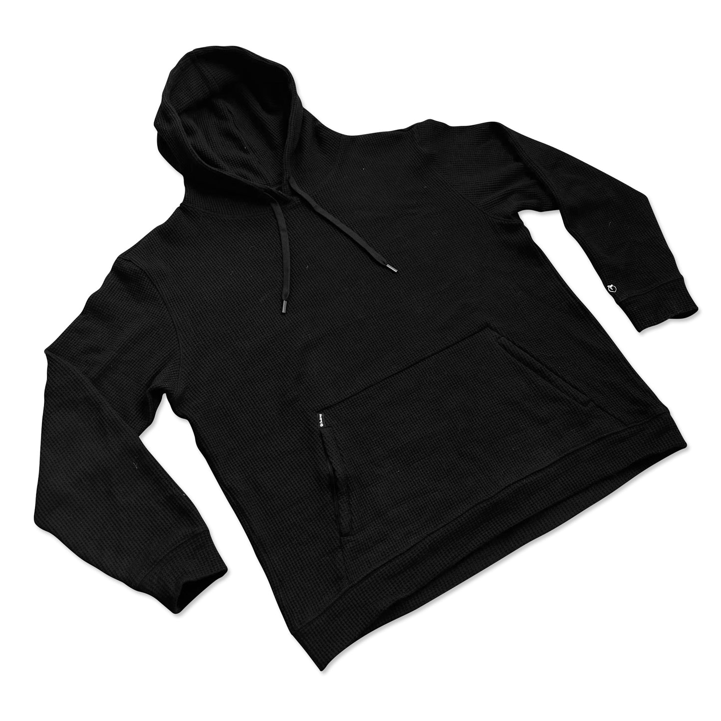 Waffle Tech Hoodie - Black