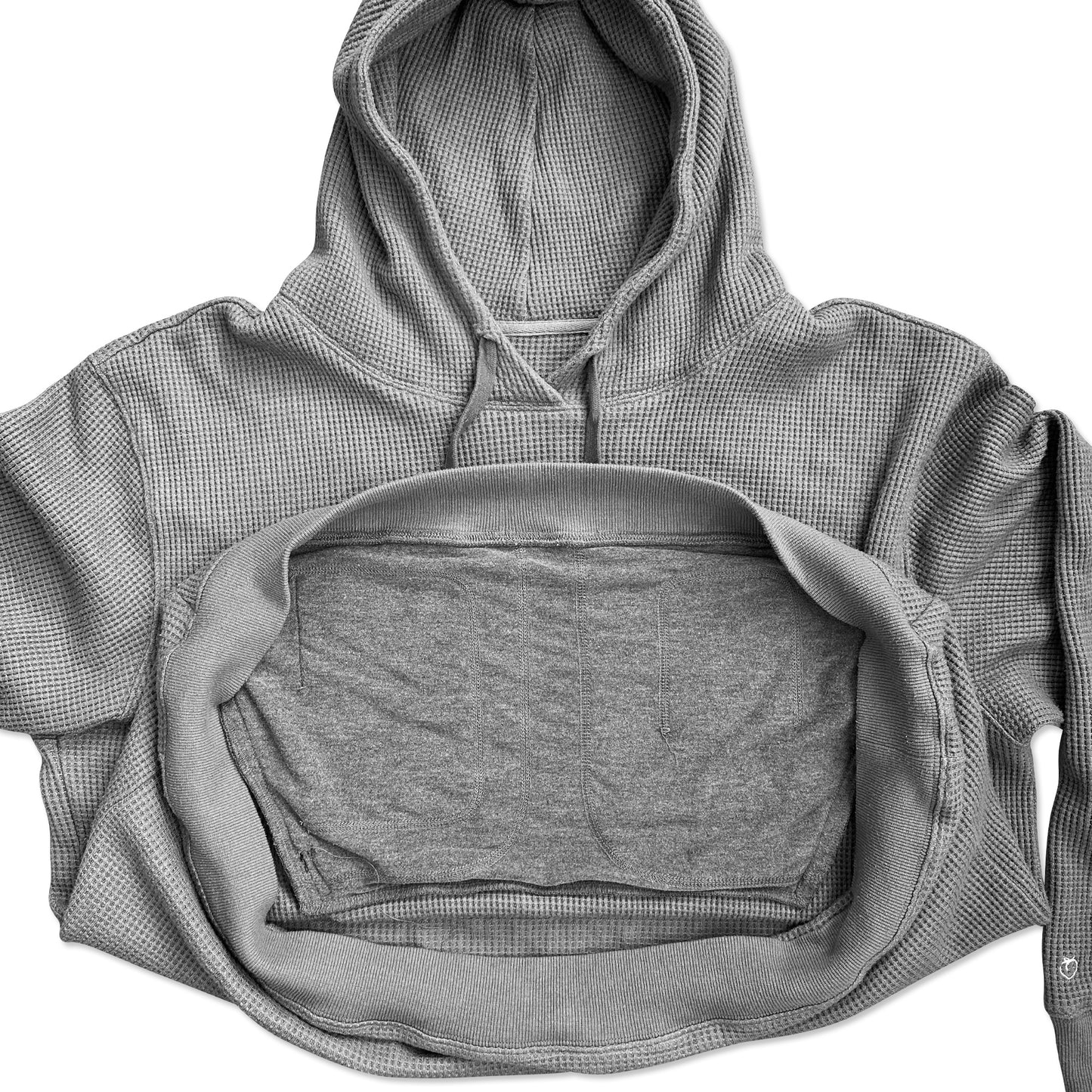 Waffle Tech Hoodie - Gray