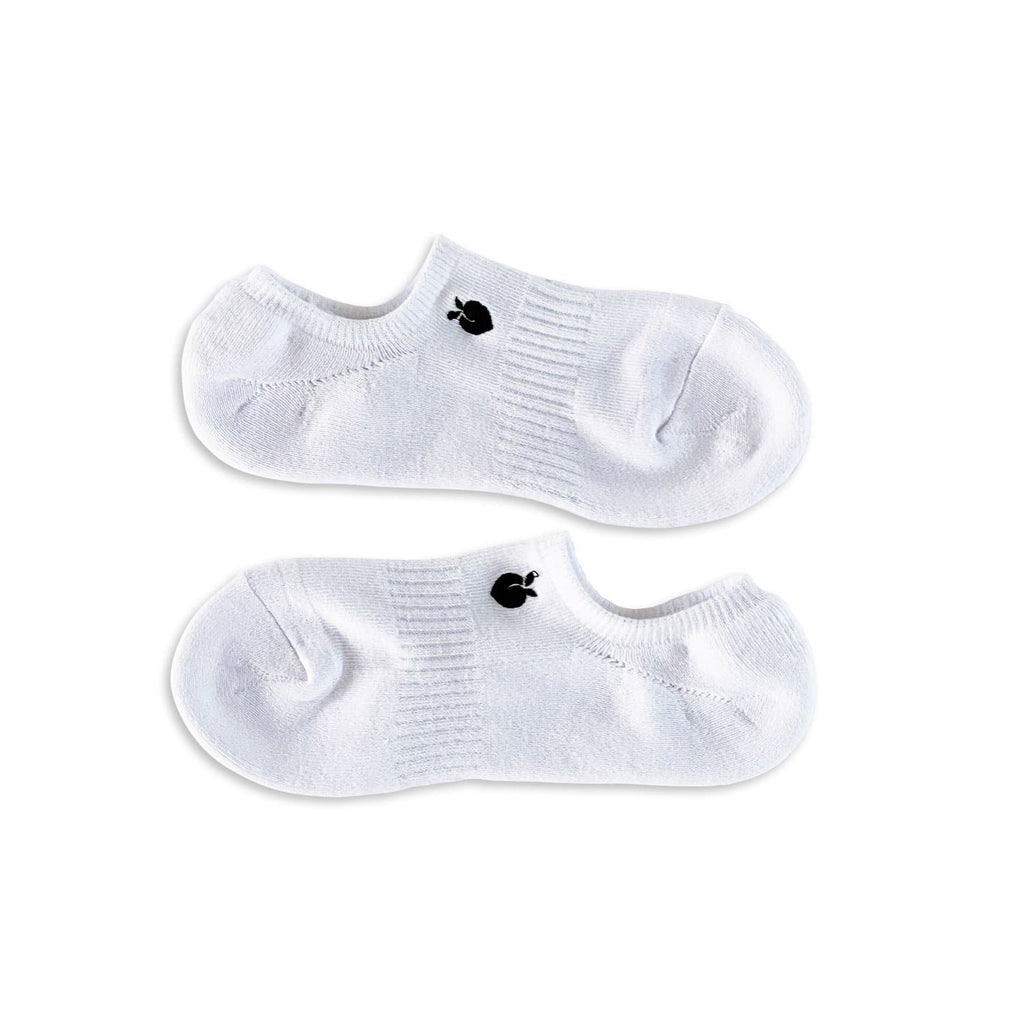 Peach Icon Cushioned No-Show Socks - White – Flexliving