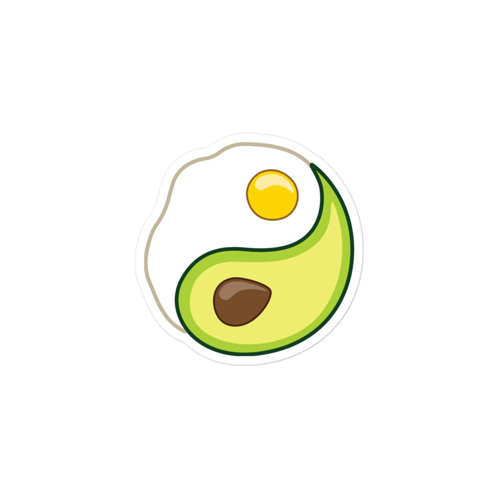 Egg Avocado Yin Yang