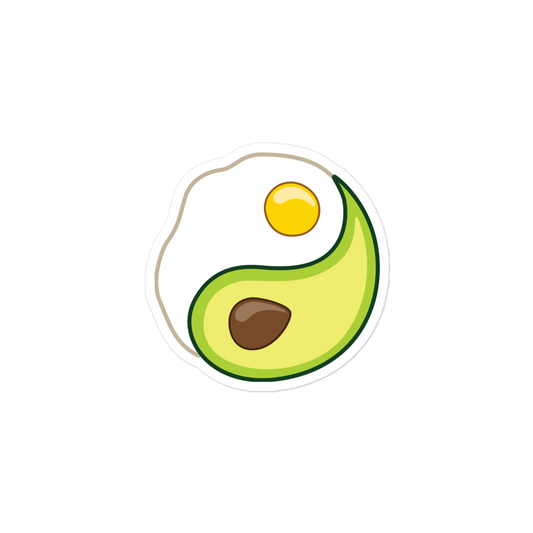 Egg Avocado Yin Yang