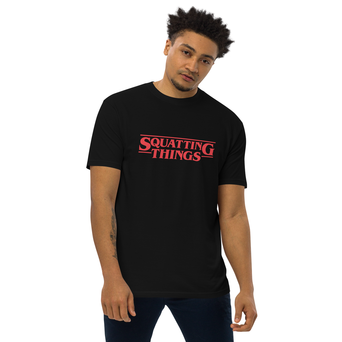 Squatting Things Premium Graphic Shirt